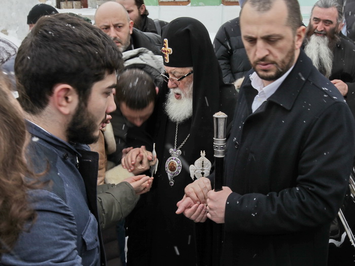 Предстоятель Грузинской Православной Церкви посетил Свято-Троицкую Сергиеву Лавру